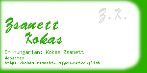 zsanett kokas business card